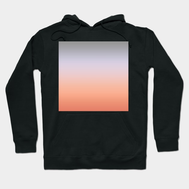 Grey and smoky pink color gradient Hoodie by SamridhiVerma18